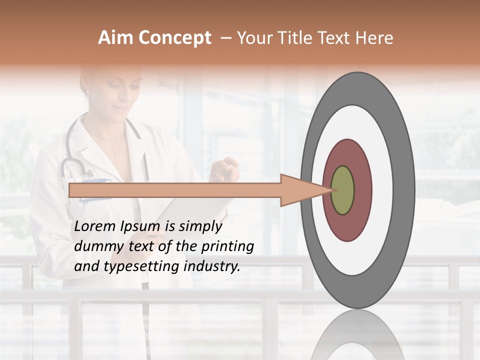 Medication Doctor Touchscreen PowerPoint Template