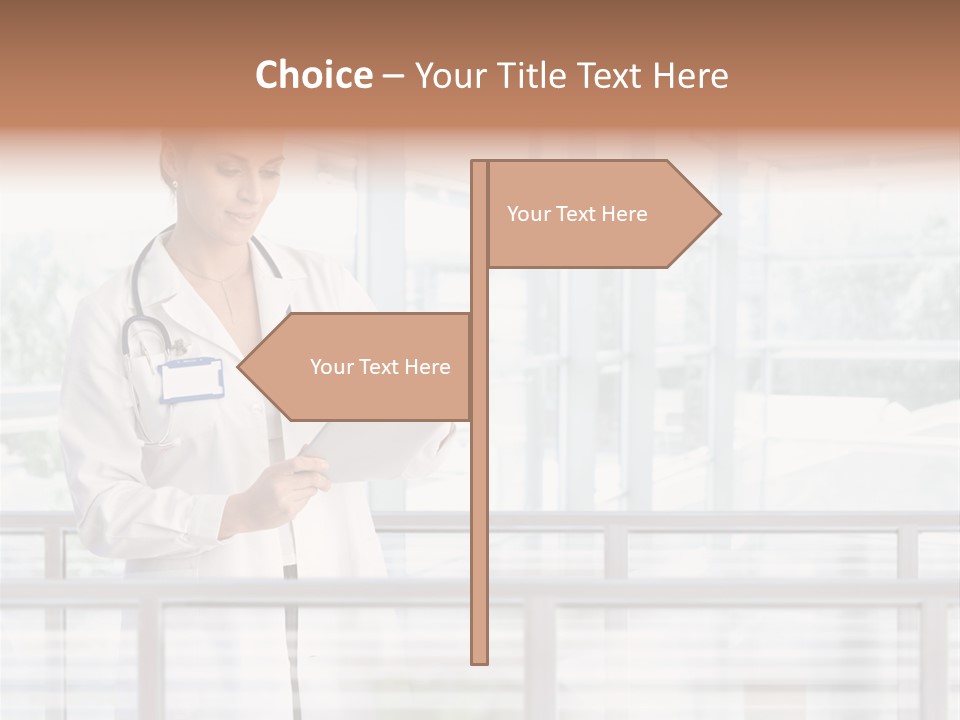 Medication Doctor Touchscreen PowerPoint Template