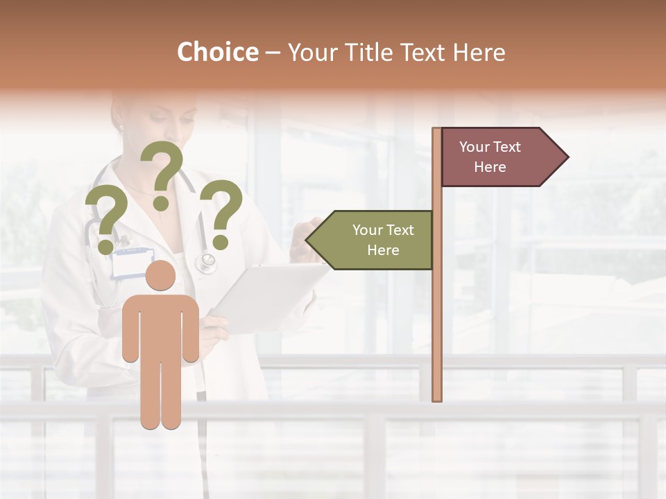 Medication Doctor Touchscreen PowerPoint Template