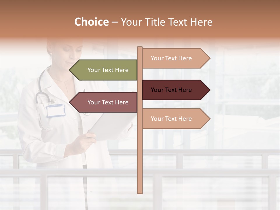 Medication Doctor Touchscreen PowerPoint Template