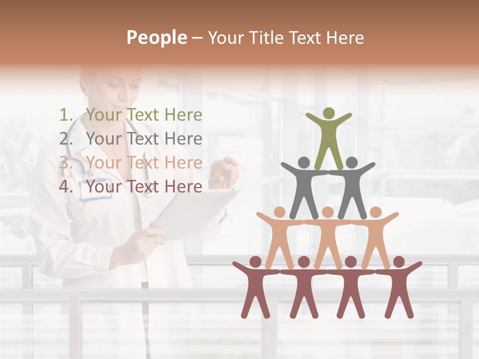 Medication Doctor Touchscreen PowerPoint Template