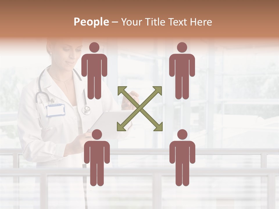 Medication Doctor Touchscreen PowerPoint Template