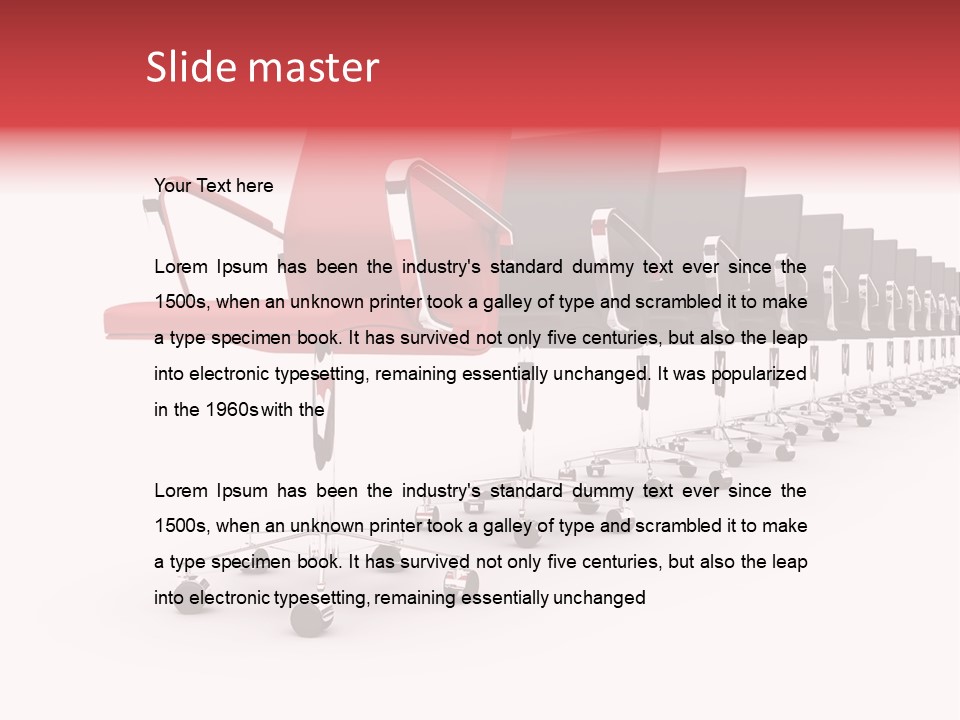 Discussion Furniture Color PowerPoint Template