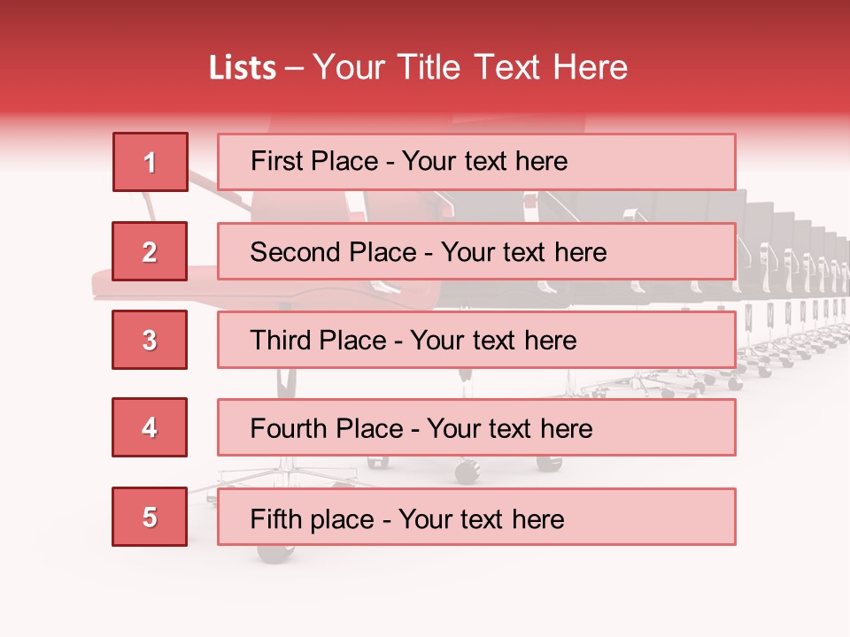 Discussion Furniture Color PowerPoint Template