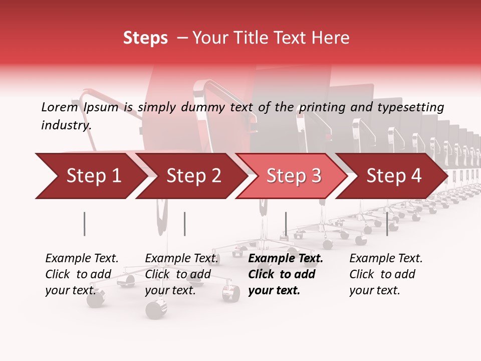 Discussion Furniture Color PowerPoint Template