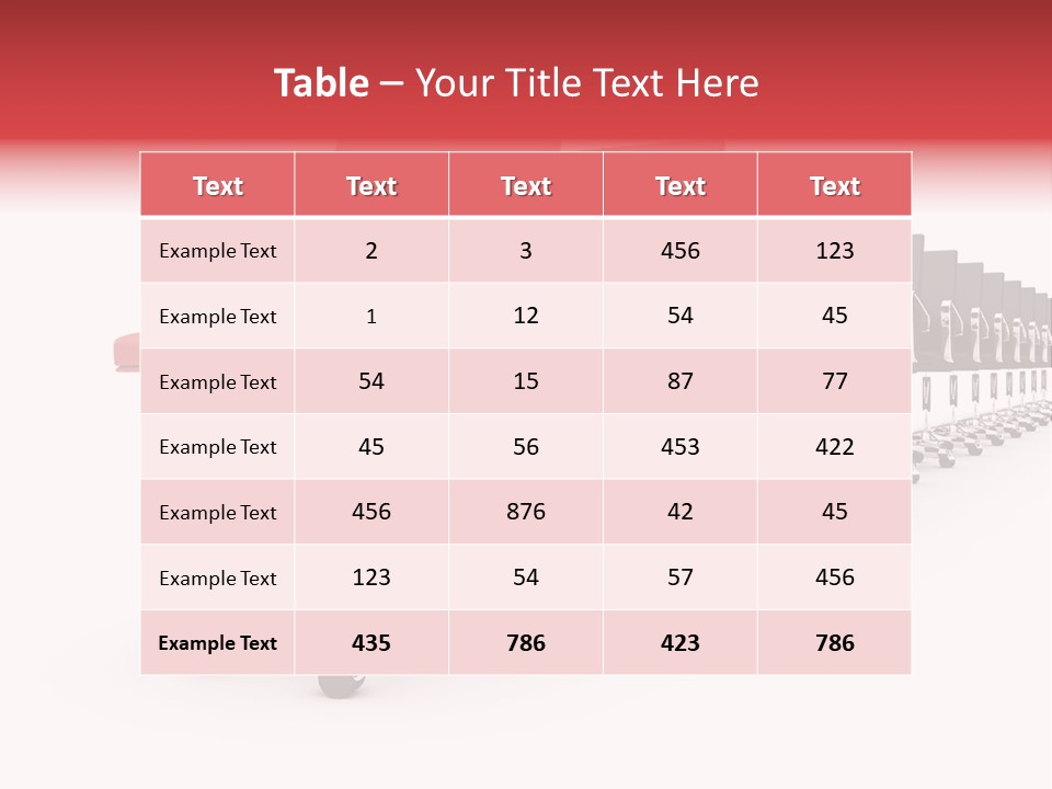Discussion Furniture Color PowerPoint Template