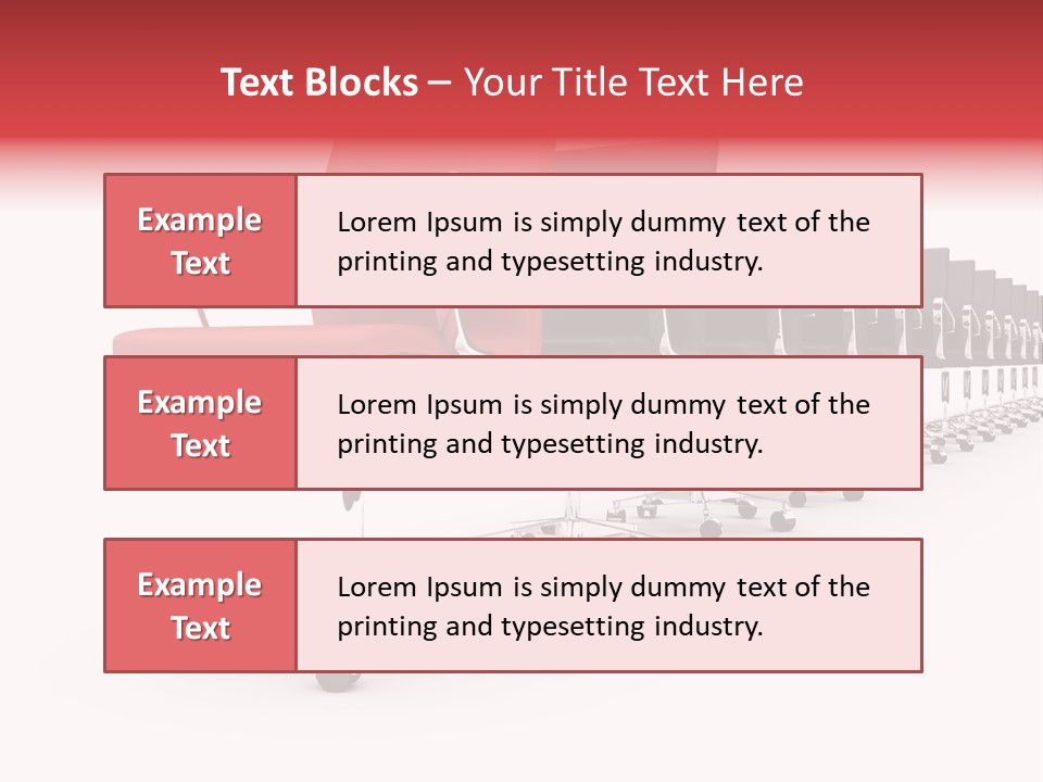 Discussion Furniture Color PowerPoint Template