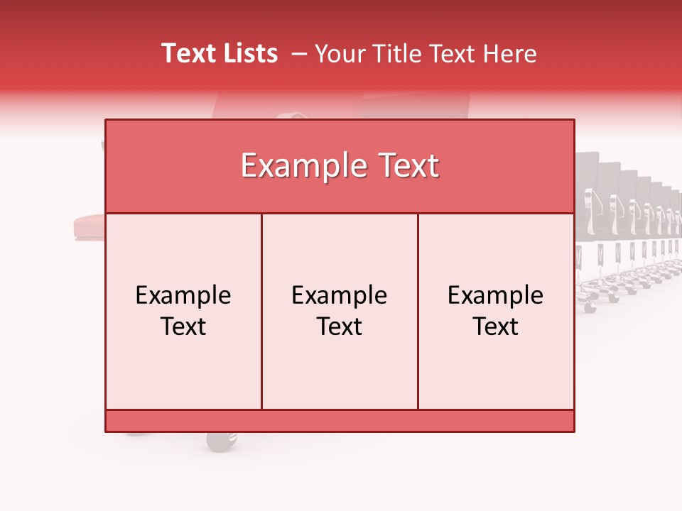 Discussion Furniture Color PowerPoint Template