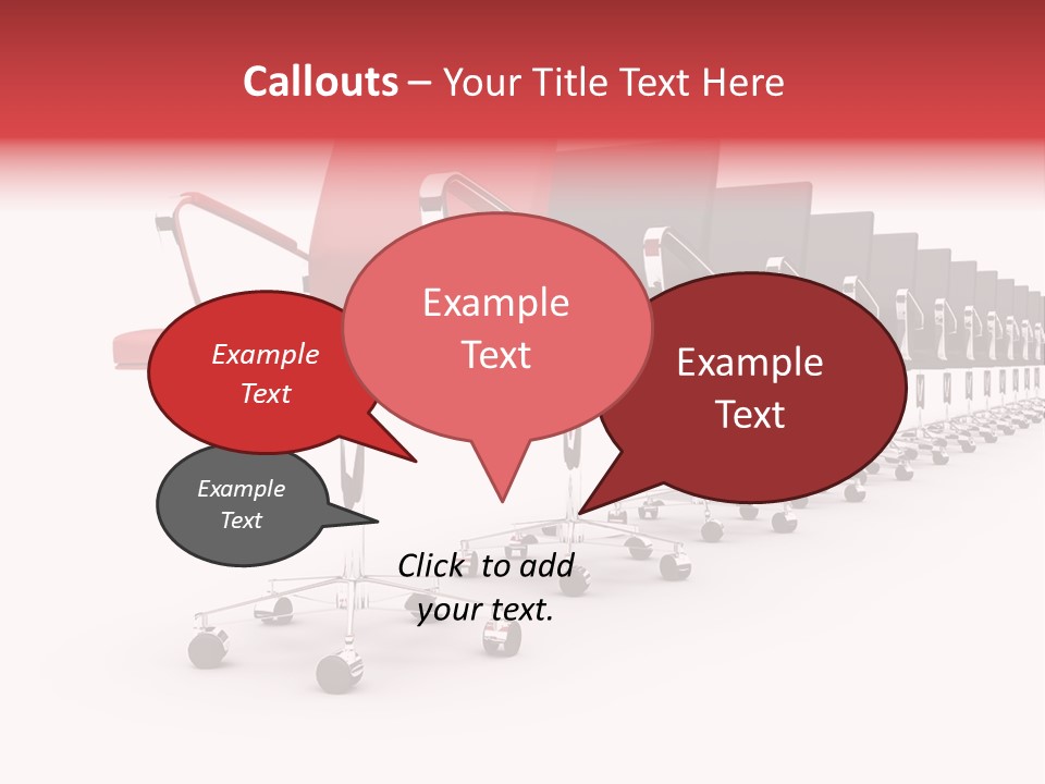 Discussion Furniture Color PowerPoint Template