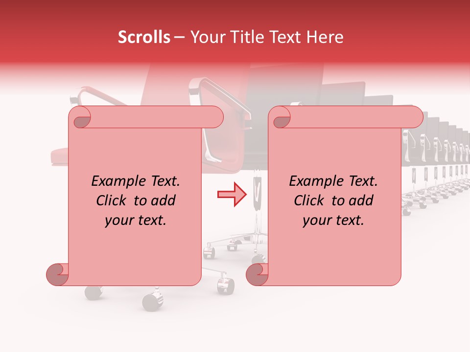 Discussion Furniture Color PowerPoint Template