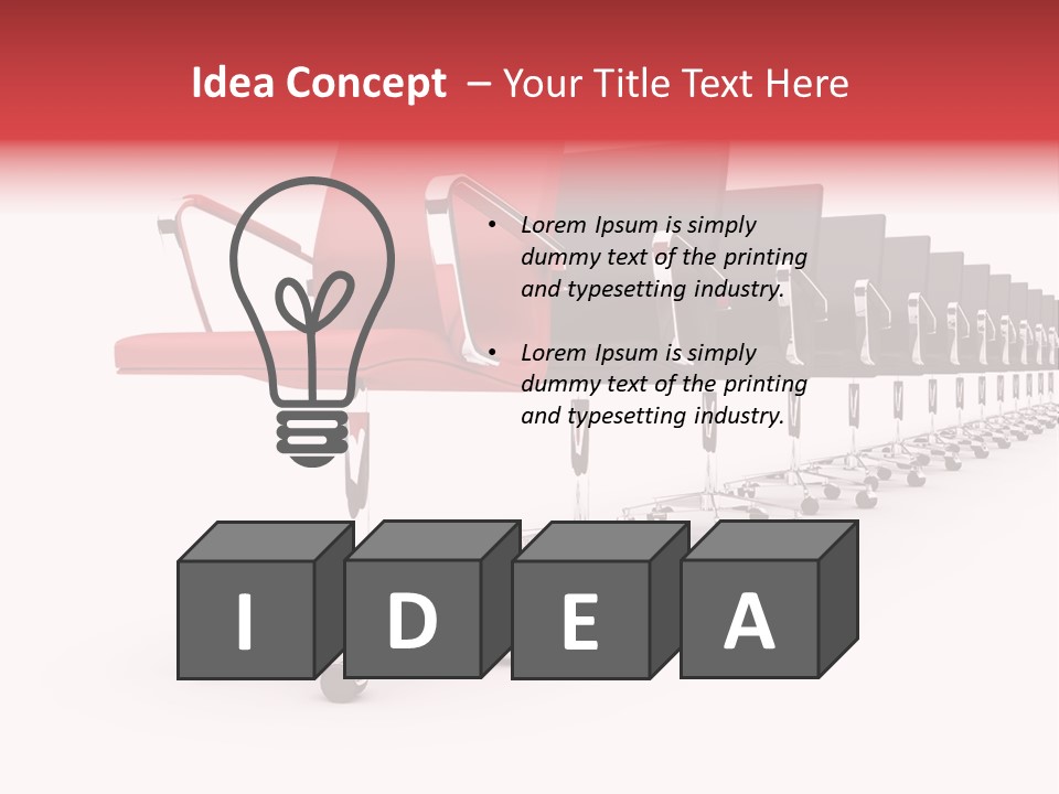 Discussion Furniture Color PowerPoint Template