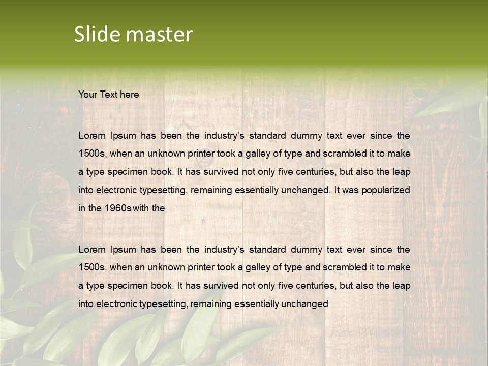 Design Grungy Boardwalk PowerPoint Template