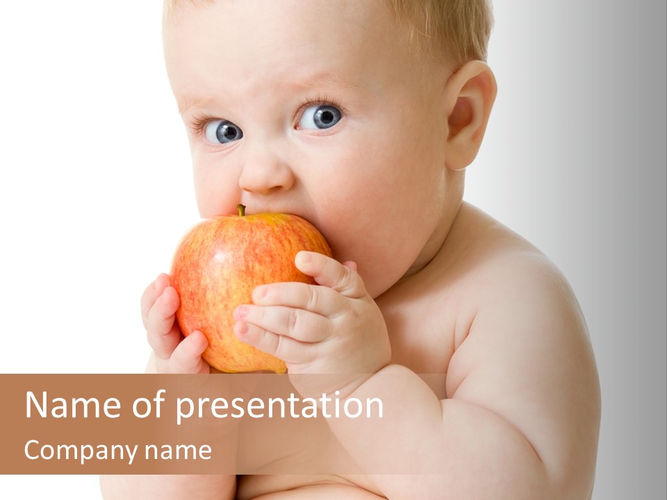 Happiness Portrait Innocence PowerPoint Template