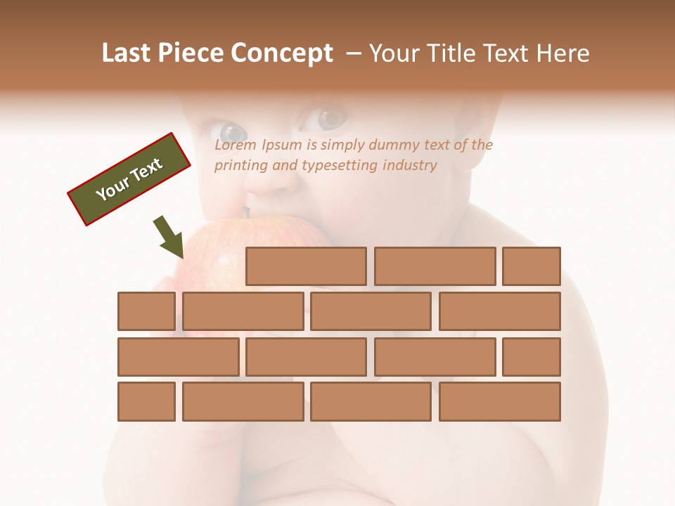 Happiness Portrait Innocence PowerPoint Template