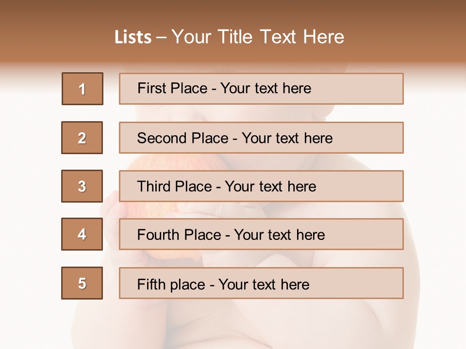 Happiness Portrait Innocence PowerPoint Template