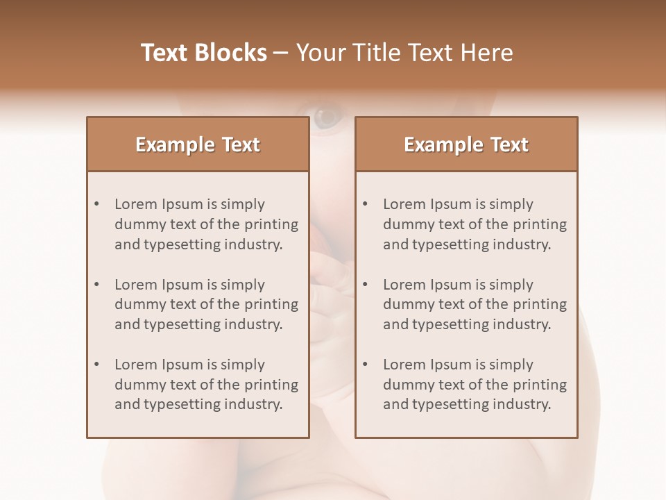 Happiness Portrait Innocence PowerPoint Template