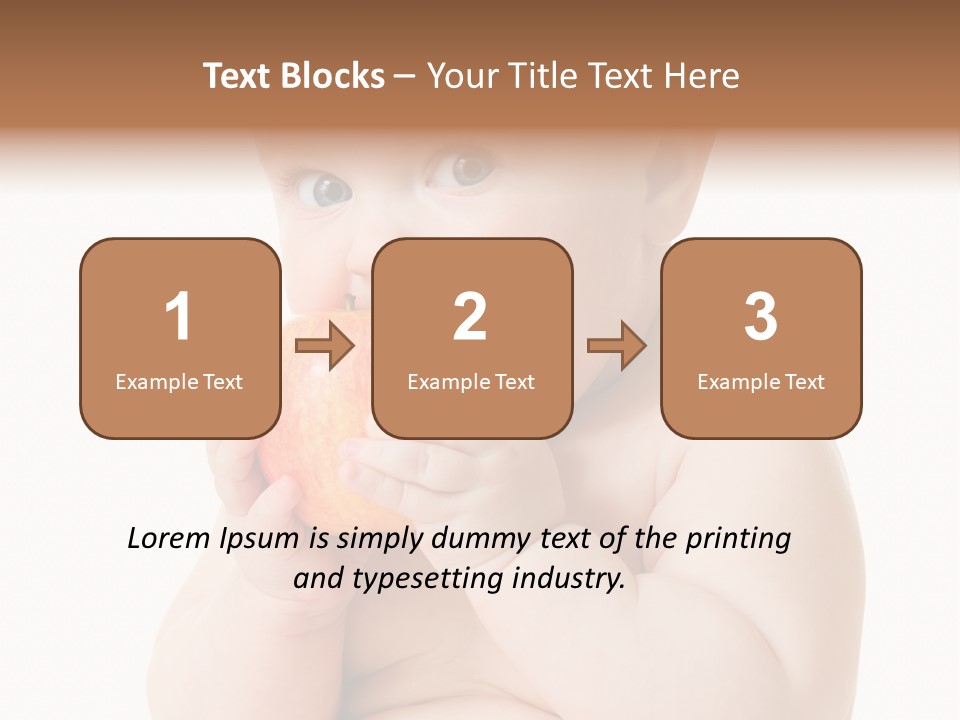 Happiness Portrait Innocence PowerPoint Template