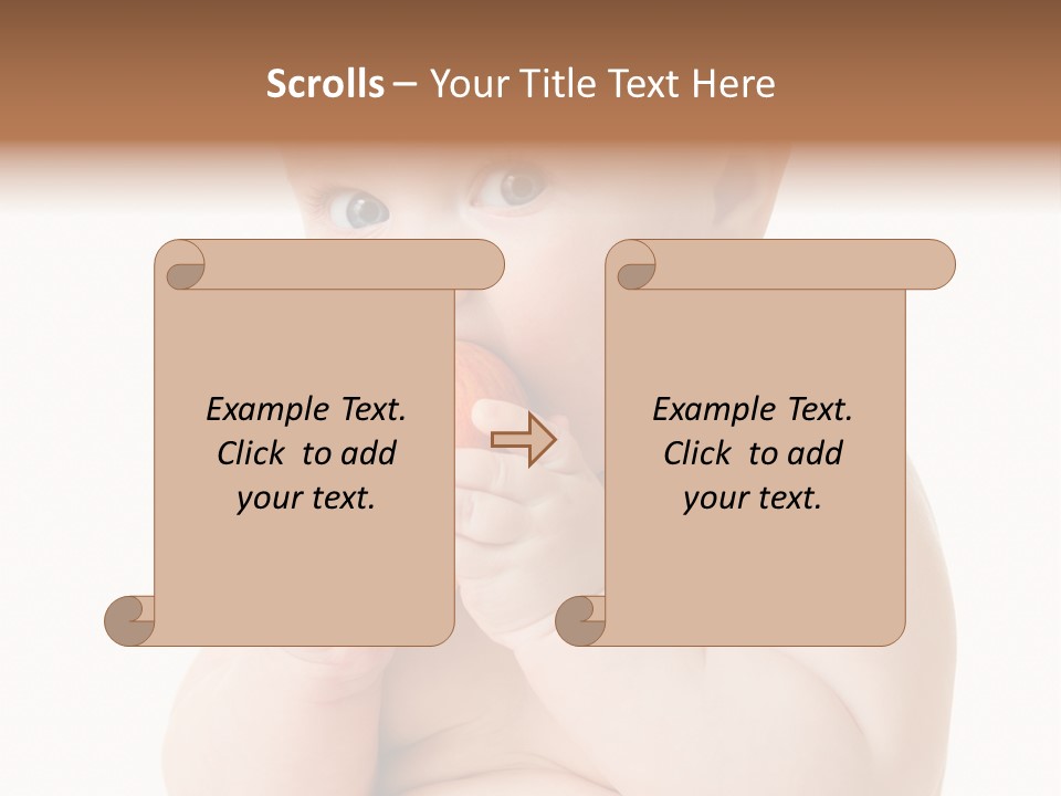 Happiness Portrait Innocence PowerPoint Template
