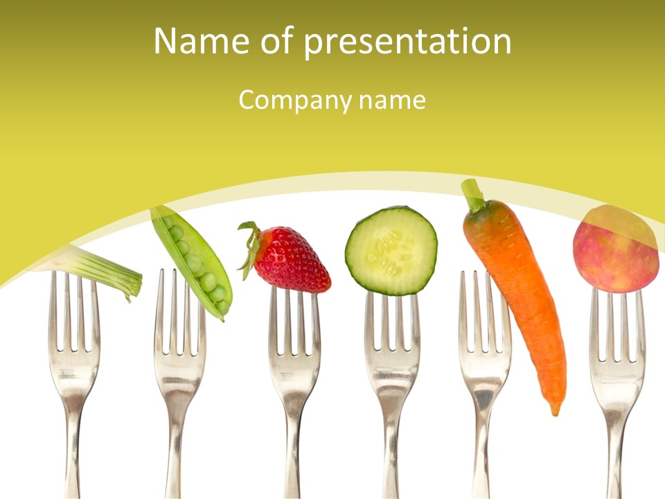 Meal Collection Cucumber PowerPoint Template