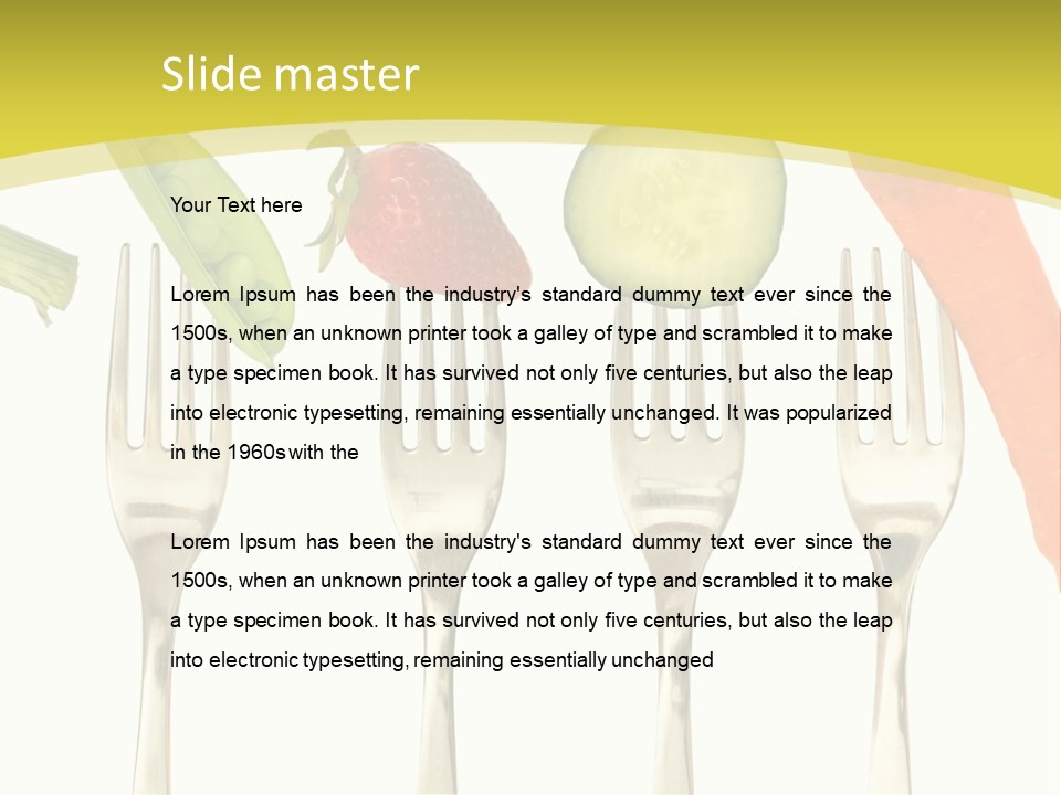 Meal Collection Cucumber PowerPoint Template