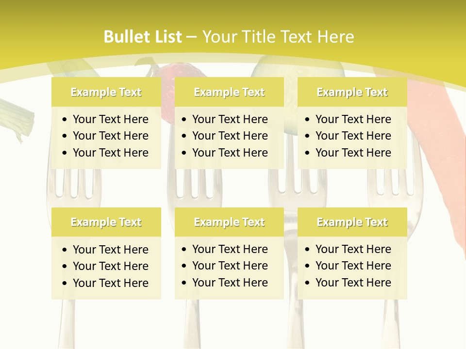 Meal Collection Cucumber PowerPoint Template