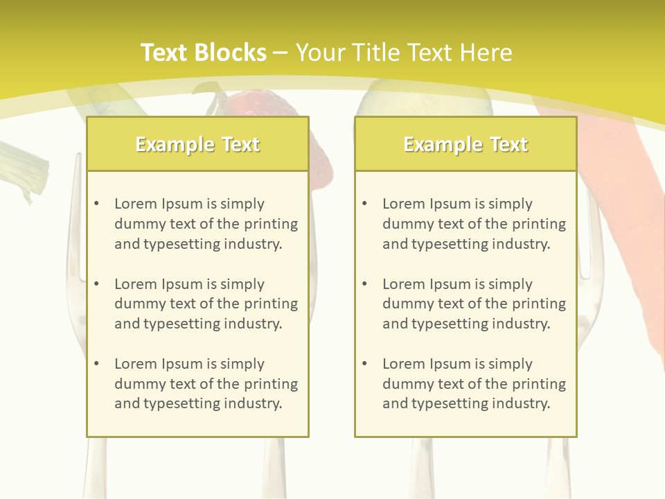 Meal Collection Cucumber PowerPoint Template