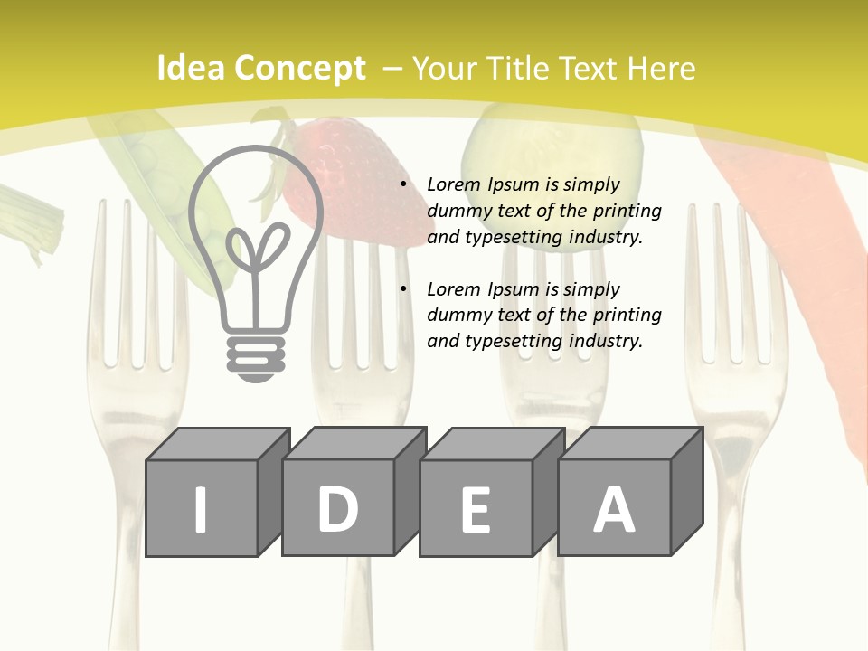 Meal Collection Cucumber PowerPoint Template