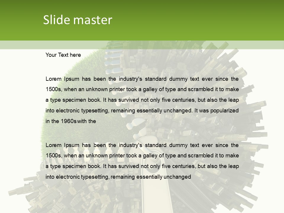 Lifestyle Transport Climate PowerPoint Template