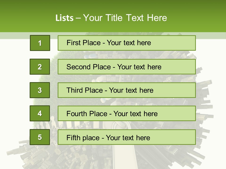 Lifestyle Transport Climate PowerPoint Template