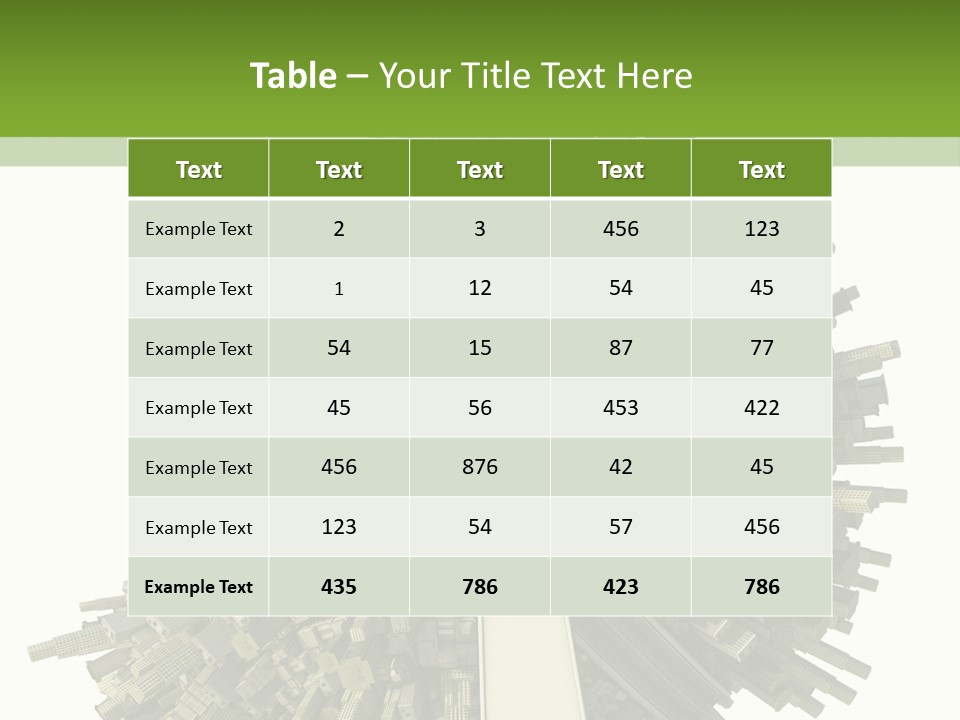 Lifestyle Transport Climate PowerPoint Template