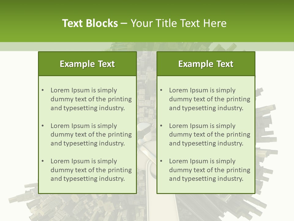Lifestyle Transport Climate PowerPoint Template