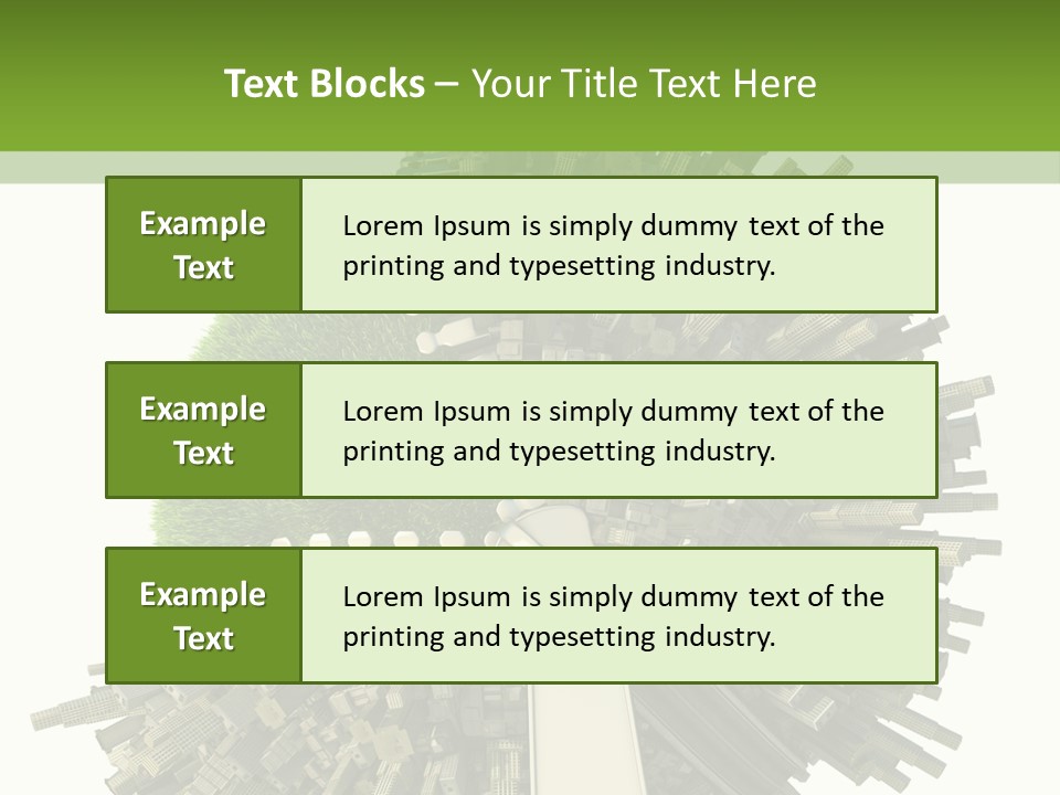 Lifestyle Transport Climate PowerPoint Template
