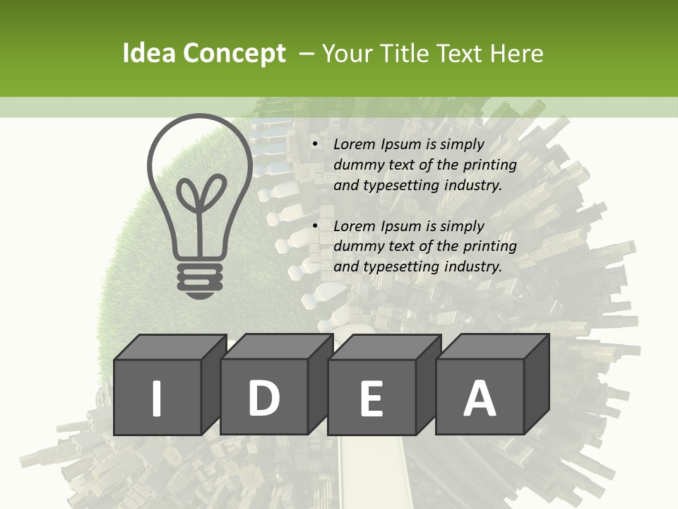 Lifestyle Transport Climate PowerPoint Template