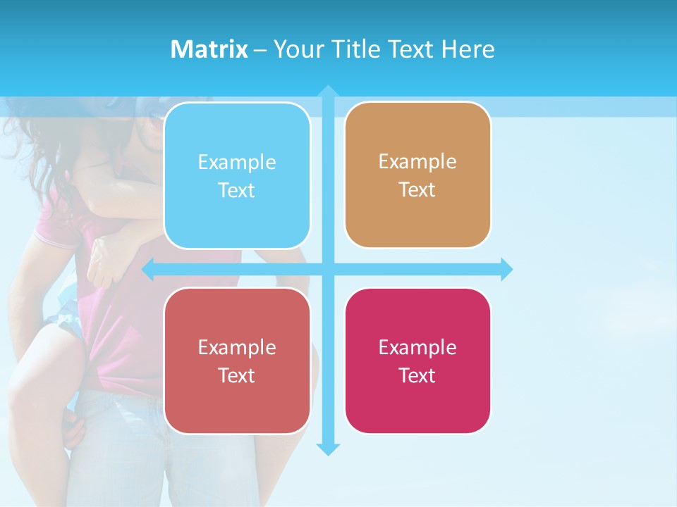 Brunette Bonding Couple PowerPoint Template