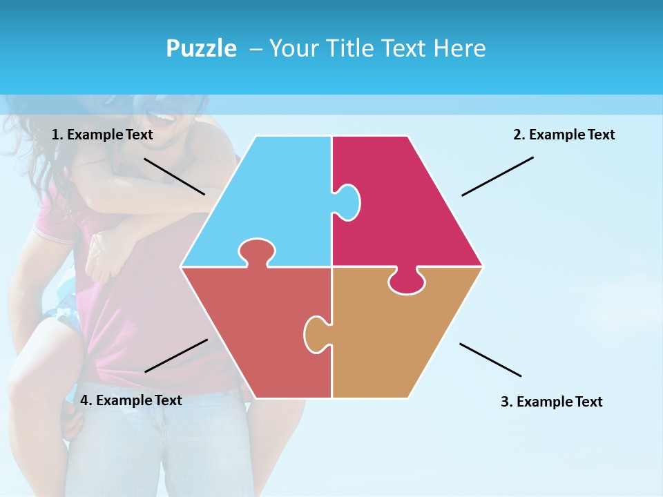 Brunette Bonding Couple PowerPoint Template