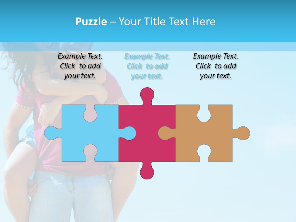 Brunette Bonding Couple PowerPoint Template