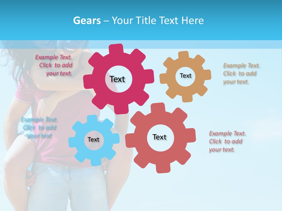 Brunette Bonding Couple PowerPoint Template