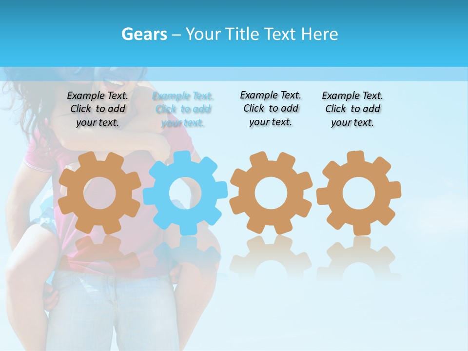 Brunette Bonding Couple PowerPoint Template