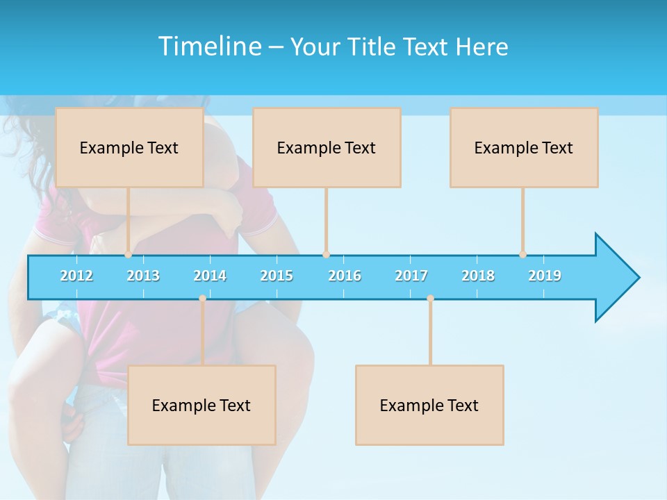 Brunette Bonding Couple PowerPoint Template