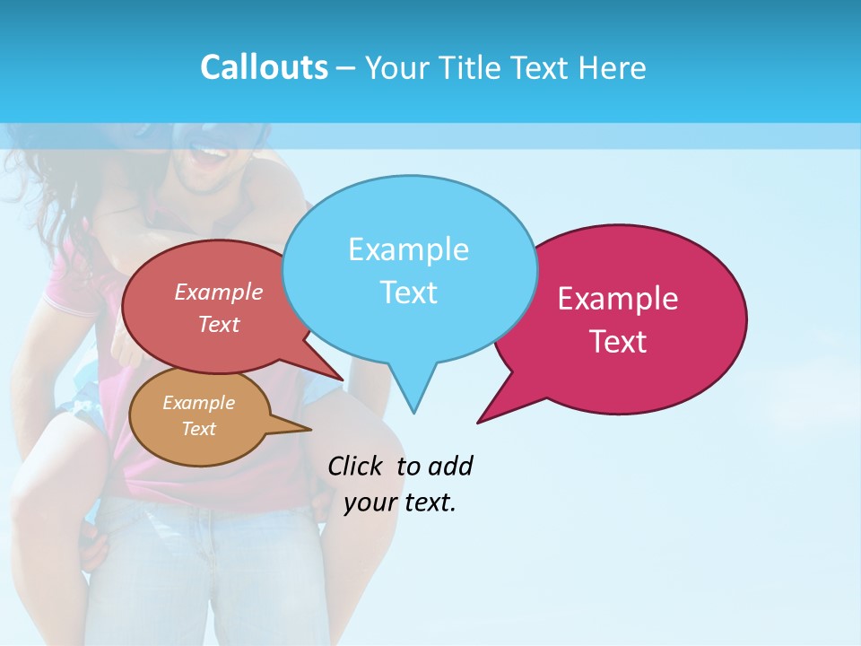 Brunette Bonding Couple PowerPoint Template