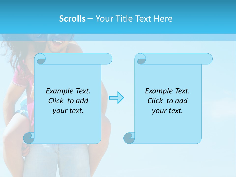 Brunette Bonding Couple PowerPoint Template