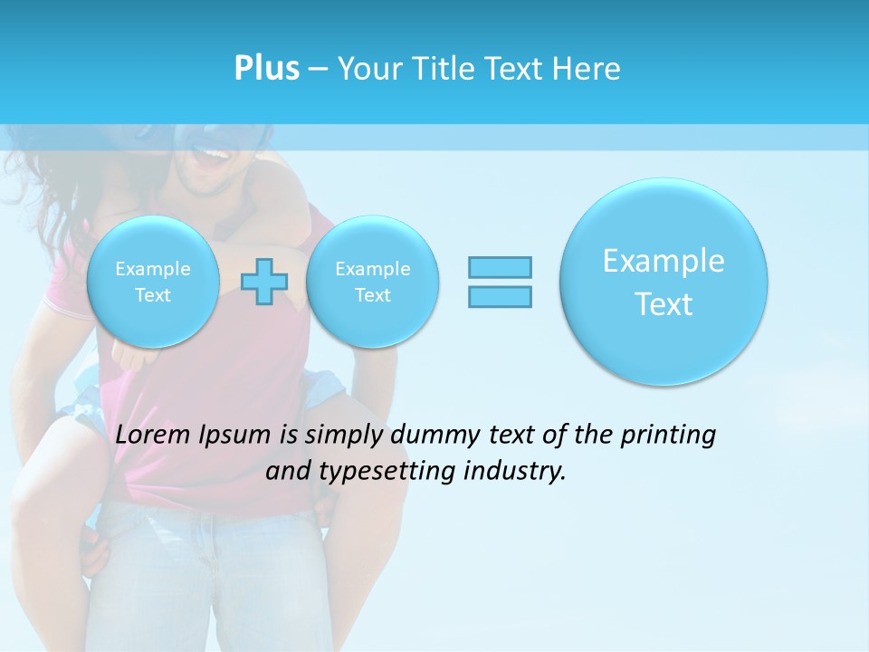 Brunette Bonding Couple PowerPoint Template