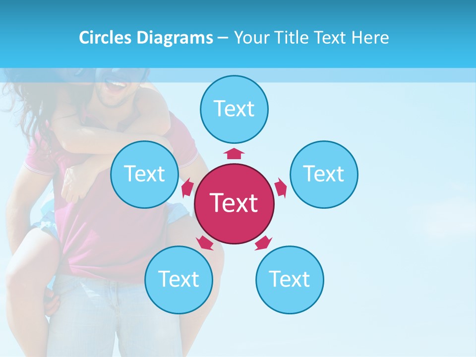 Brunette Bonding Couple PowerPoint Template