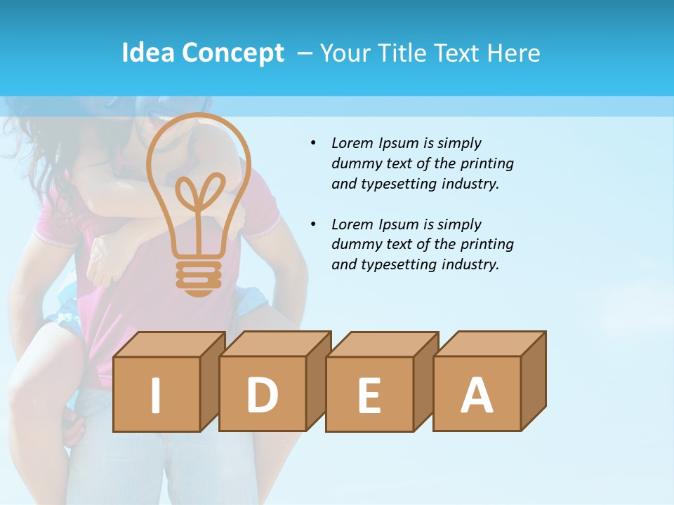 Brunette Bonding Couple PowerPoint Template