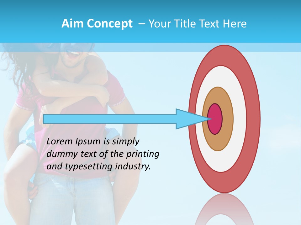 Brunette Bonding Couple PowerPoint Template