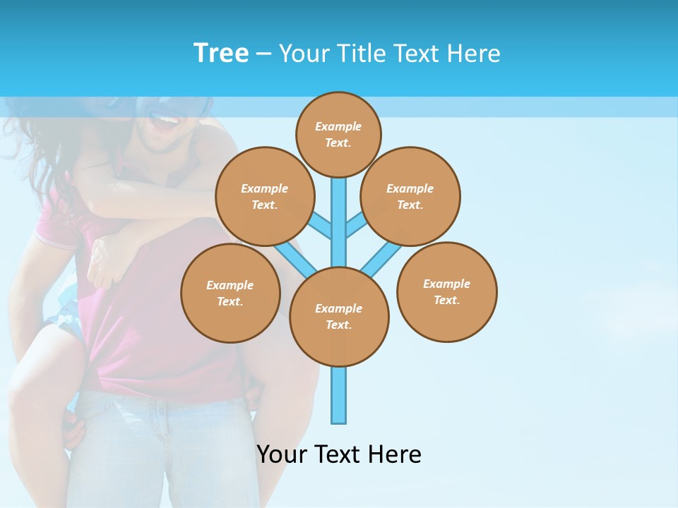 Brunette Bonding Couple PowerPoint Template