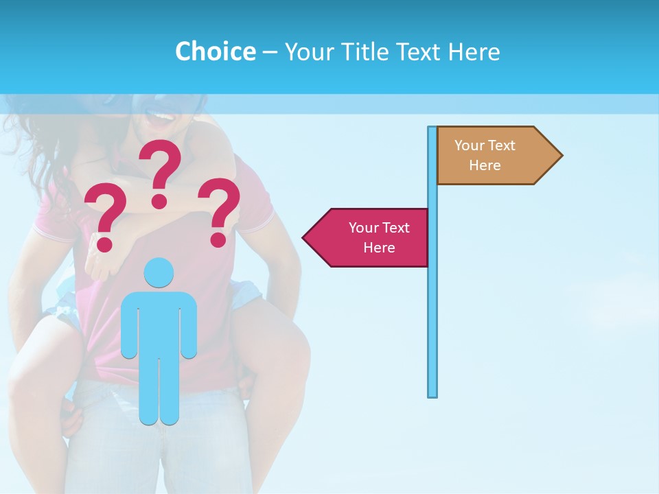 Brunette Bonding Couple PowerPoint Template