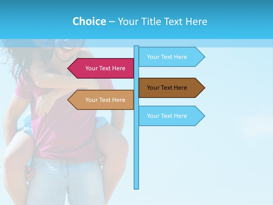 Brunette Bonding Couple PowerPoint Template