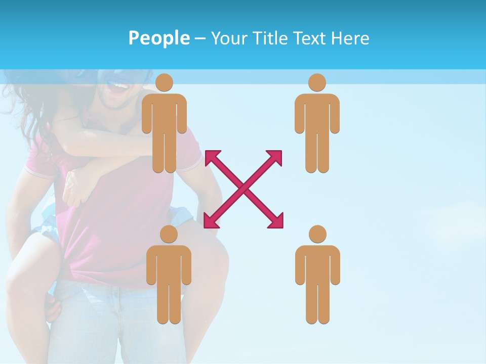 Brunette Bonding Couple PowerPoint Template