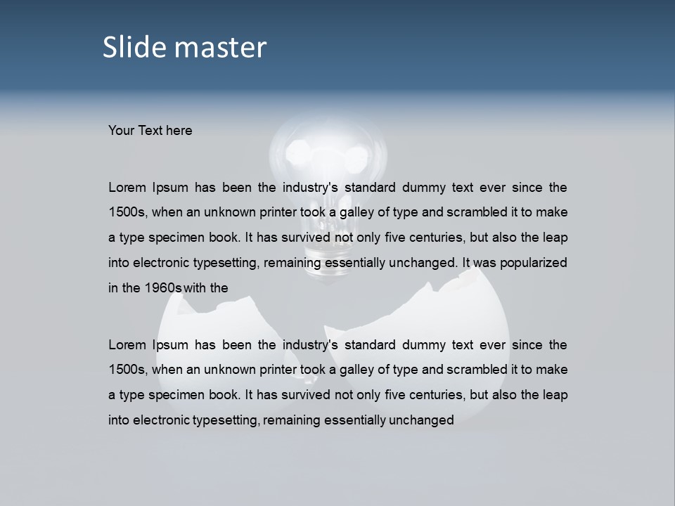 Abstract Horizontal Glowing PowerPoint Template
